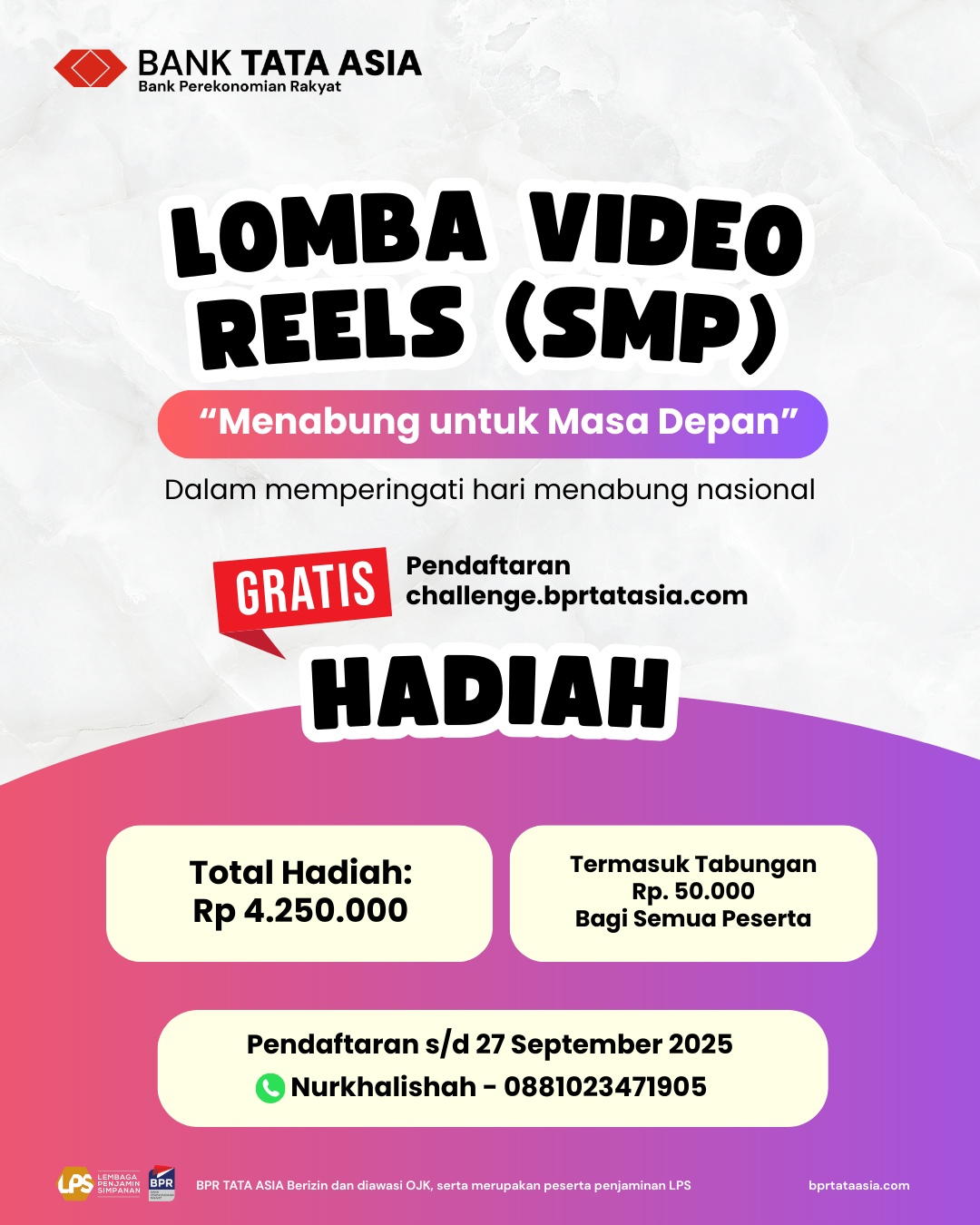 Gambar Lomba Video Reels (SMP)