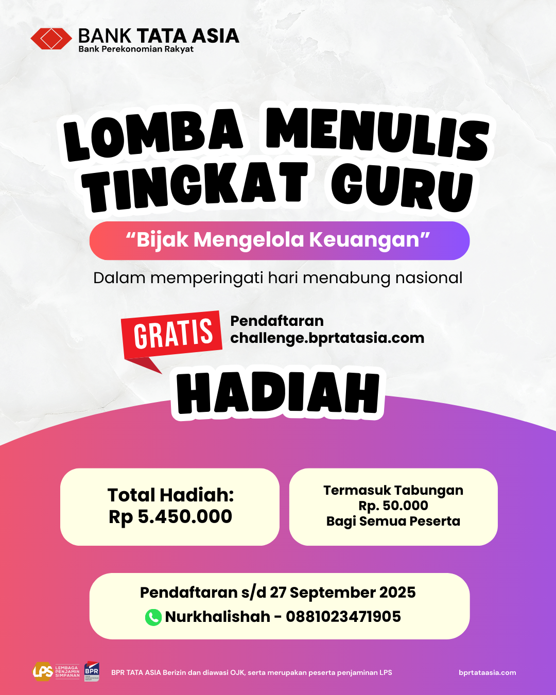 Gambar Lomba Menulis Tingkat Guru